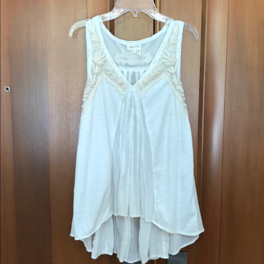 Anthropology flowy tank by Meadow Rue